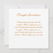 Floral Invitation Card 03 Kaart (Achterkant)