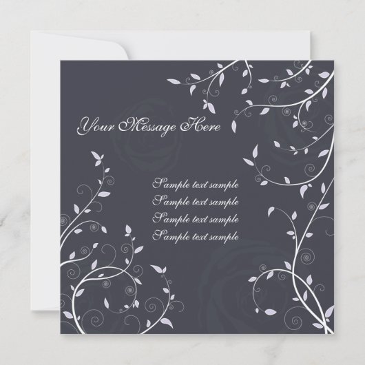 Floral Invitation Card Kaart (Voorkant)
