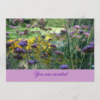 Floral Invitation-Card (lavender) Kaart