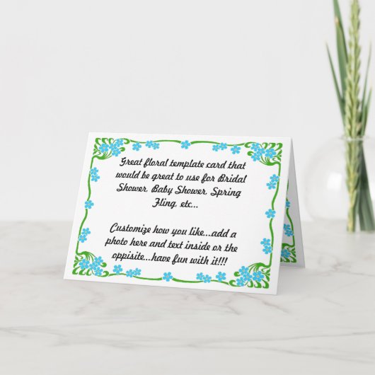Floral Invite en Bedankt (Voorkant)