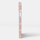 Floral iphone 13 glanzend hoesje (Linkerkant)