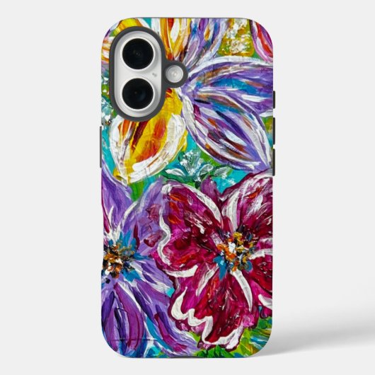 Floral iPhone case (Achterkant)