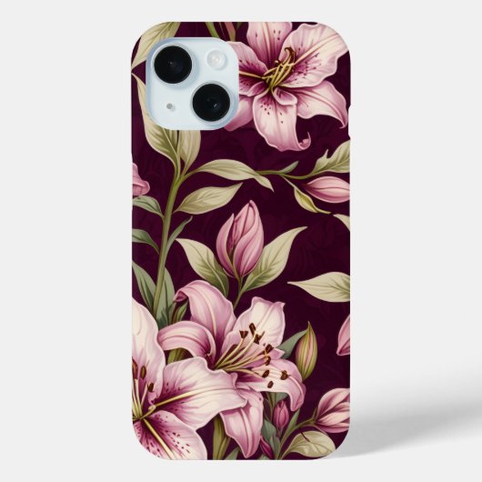 Floral iPhone case (Achterkant)