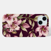 Floral iPhone case (Achterkant (horizontaal))
