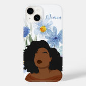 Floral iPhone Case - Elegant "Woman" Design (Achterkant)