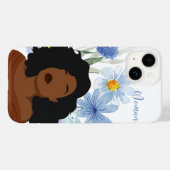 Floral iPhone Case - Elegant "Woman" Design (Achterkant (horizontaal))