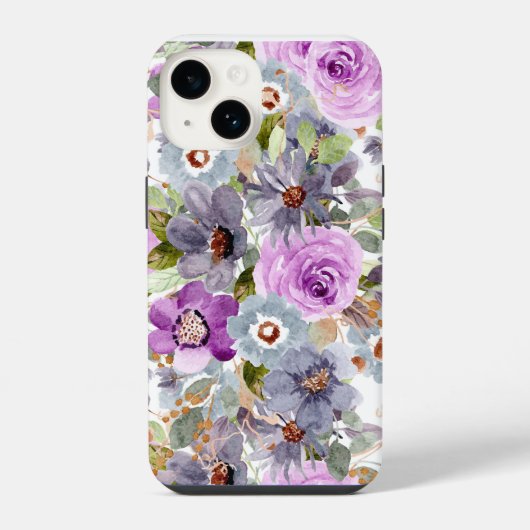 Floral iPhone Case Hoesje (Achterkant)