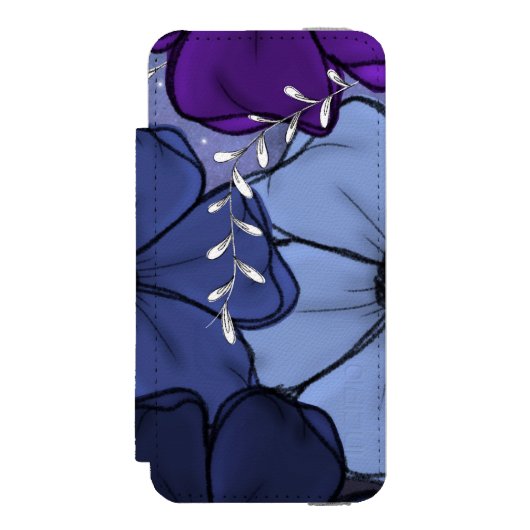 Floral iPhone case Incipio iPhone Portemonnee Hoesje (Voorkant Agenda)