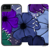 Floral iPhone case Incipio iPhone Portemonnee Hoesje (Agenda Open)