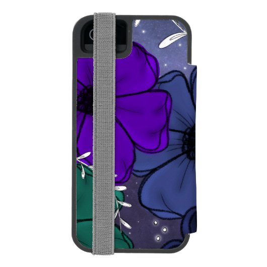 Floral iPhone case Incipio iPhone Portemonnee Hoesje (Agenda Achterkant)