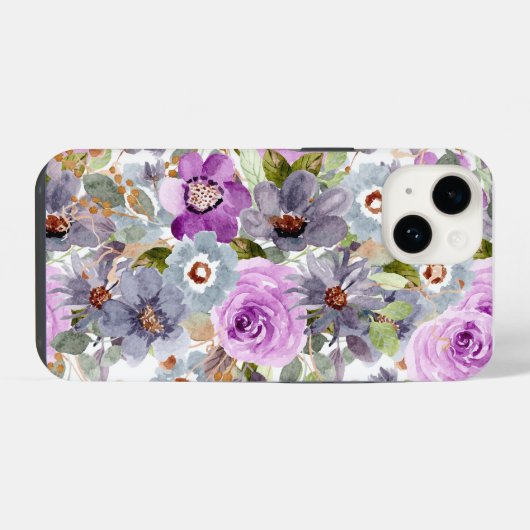 Floral iPhone Case iPhone Hoesje (Achterkant horizontaal)