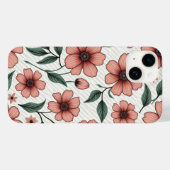 Floral iphone hoesje (Achterkant (horizontaal))