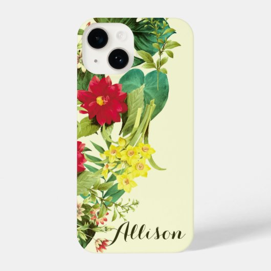  Floral iPhone Hoesje (Achterkant)