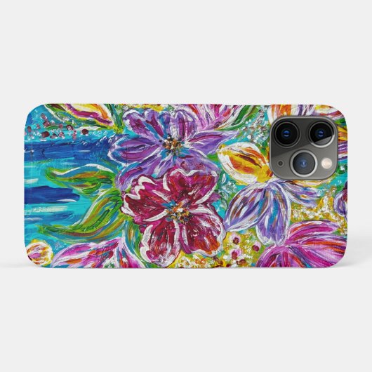 Floral iPhone/iPad case (Achterkant (horizontaal))