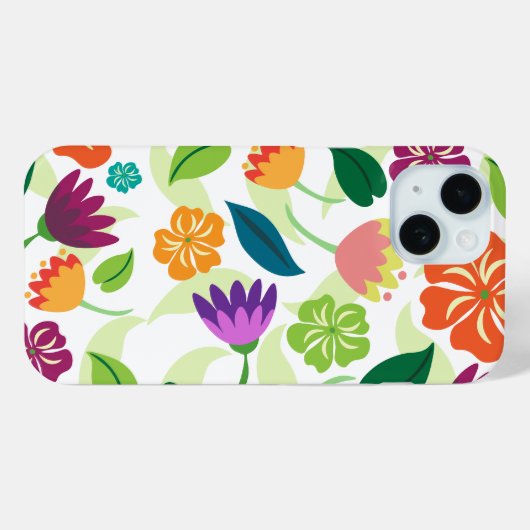 Floral iPhone/iPad case (Achterkant (horizontaal))