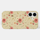  Floral iPhone & iPad Case in Beige (Achterkant (horizontaal))