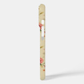  Floral iPhone & iPad Case in Beige (Achterkant / Links)