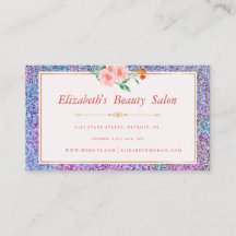 Floral Iridescen Glitter Make-up Artiest Beauty