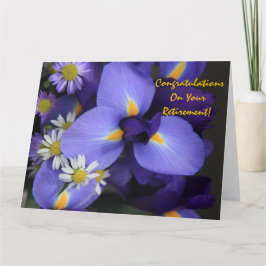 Floral, Iris and Mini Daisy, Retiération (jumbo) Kaart
