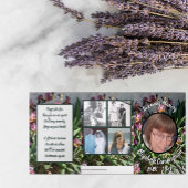 Floral Iris Patch Vijf foto Memorial Drieluik Aankondiging