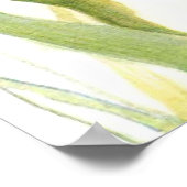 Floral Iris waterverf Poster (Hoek)