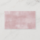 Floral iris Waterverf Visitekaartje (Achterkant)