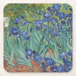 Floral Irises Garden Vincent van Gogh Geïnspireerd Kartonnen Onderzetters