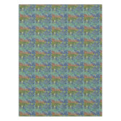 Floral Irises Garden Vincent van Gogh Geïnspireerd Tafelkleed (Voorkant)