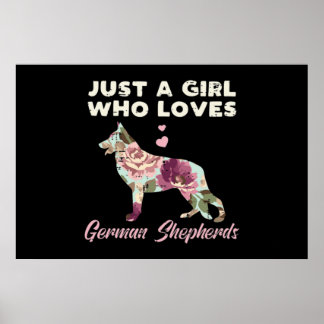 Floral is gewoon een meisje dat van de Duitse herd Poster