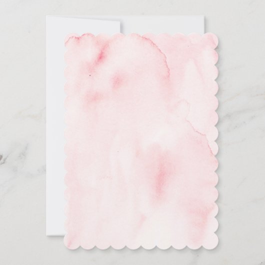 Floral is ze niet lieflijk nederig, 1e verjaardag kaart (Achterkant)