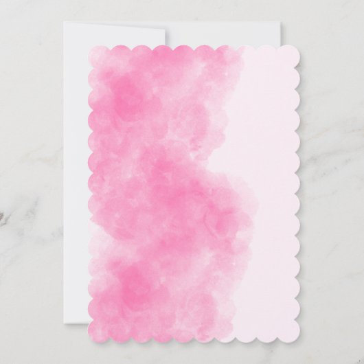 Floral is ze niet lieflijk nederig, 1e verjaardag kaart (Achterkant)