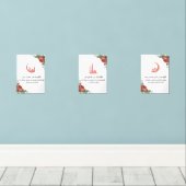 Floral Islamic Wall Art Set  (Houten vloer)