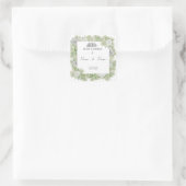 Floral islamitische bruiloft gunst stickers (Tas)
