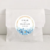 Floral Islamitische Nikkah Huwelijksgunst Ronde Sticker