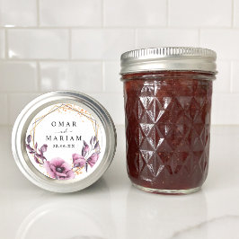 Floral Islamitische Nikkah Huwelijksgunst Ronde Sticker