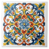 Floral Italiaans Decoratieve Tegels Tegeltje (Voorkant)
