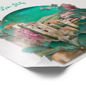 Floral Italiaans papier Sculptuur Foto Afdruk (Hoek)