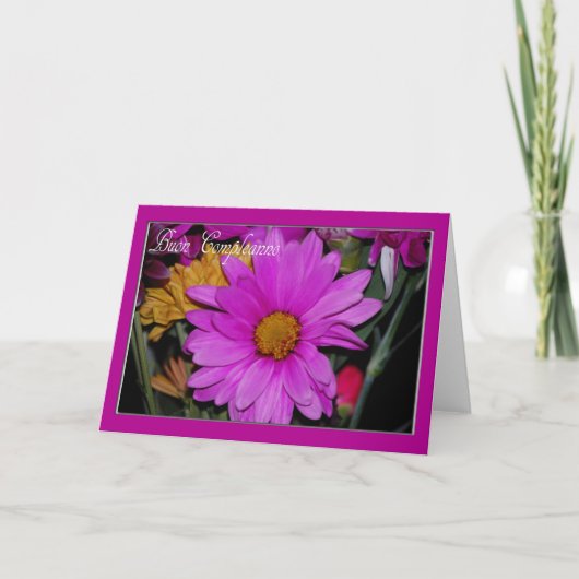 Floral Italiaanse vogelkaart Kaart (Voorkant)