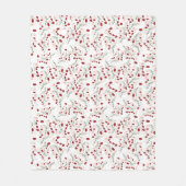 Floral Italian elegance in red wildflowers Fleece Deken (Voorkant)