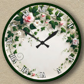  Floral Ivy Design Ronde Klok