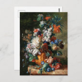  Floral Jan van Huysum Bouquet van Flowers Briefkaart (Voorkant / Achterkant)