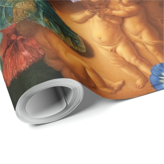  Floral Jan van Huysum Bouquet van Flowers Cadeaupapier (Rol Hoek)