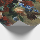  Floral Jan van Huysum Bouquet van Flowers Cadeaupapier (Hoek)