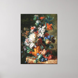 Floral Jan van Huysum Bouquet van Flowers Canvas Afdruk