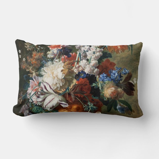  Floral Jan van Huysum Bouquet van Flowers Kussen (Voorkant)