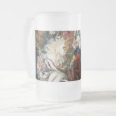  Floral Jan van Huysum Bouquet van Flowers Matglas Bierpul (Voorkant links)