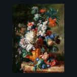 Floral Jan van Huysum Bouquet van Flowers Poster<br><div class="desc">Een aantrekkelijke afdruk van "Bouquet of Flowers in an Urn" op het schilderij van doek, gemaakt in 1724 door Jan van Huysum. Jan van Huysum (1682-1749) was een Nederlandse bloemschilder uit de Golden Age.</div>
