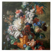  Floral Jan van Huysum Bouquet van Flowers Tegeltje (Voorkant)