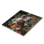  Floral Jan van Huysum Bouquet van Flowers Tegeltje (Zijkant)