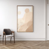 Floral Japandi Zen Wall Art | Sage Green Print Foto Afdruk